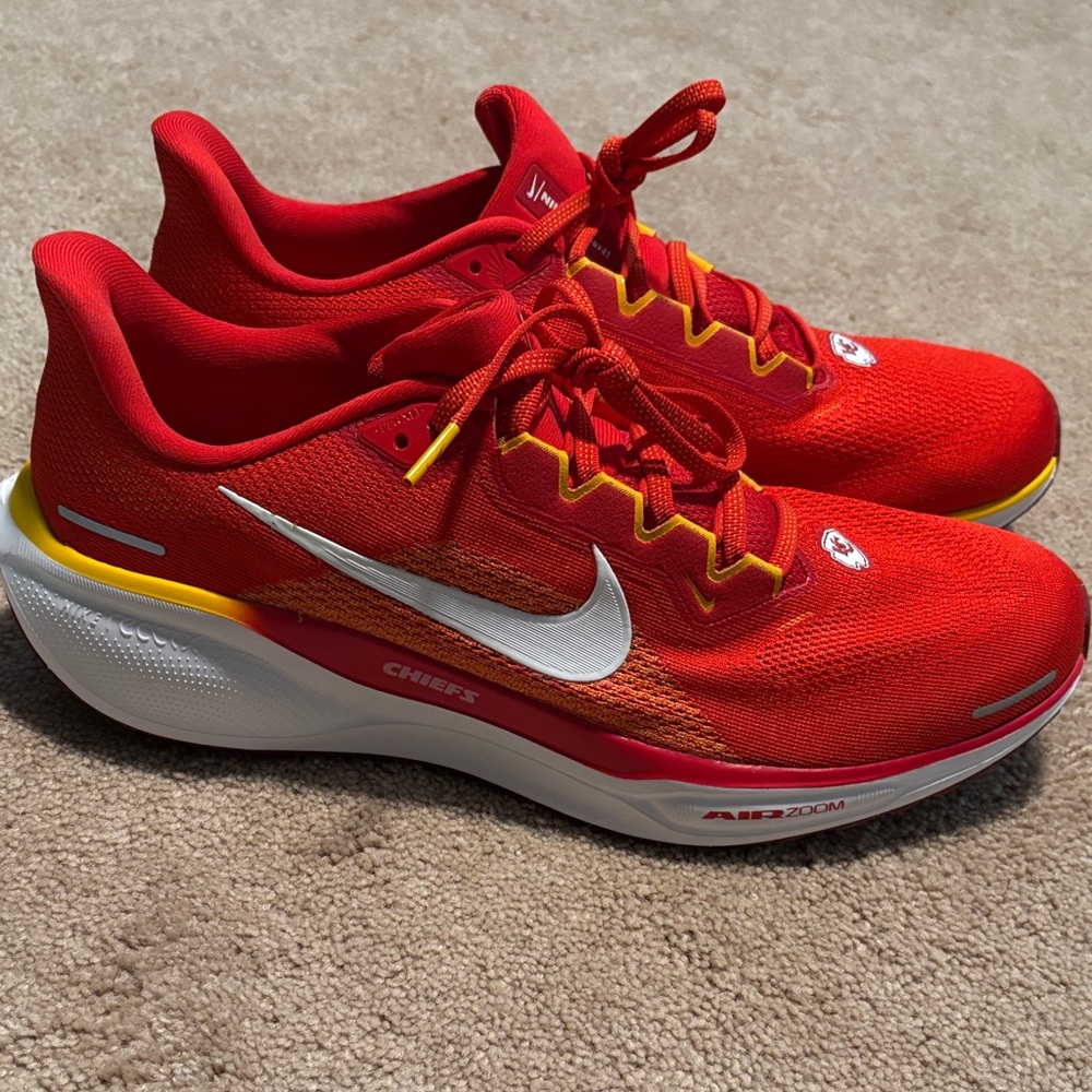 Nike Red and Yellow Air Zoom Running Shoes